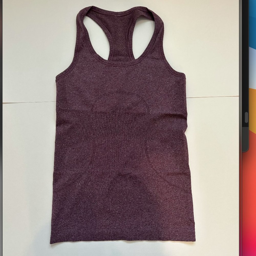 Lululemon maroon swiftly tank top